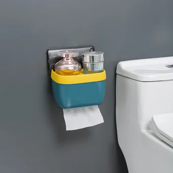 Нова кутия за тоалетни кърпички, Водоустойчив стенни кутия за салфетки, закачалка за ролка хартия, държач за тоалетна хартия, държач за тоалетна хартия, диспенсер за тоалетна хартия