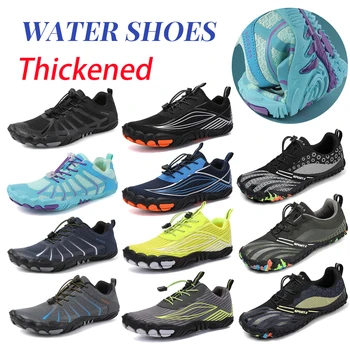 Утепленная водна обувки, мъжки маратонки, Улични плажни сандали на бос, Обувки за плуване, Бързосъхнеща, Река, море, Гмуркане, гмуркане с Шнорхел