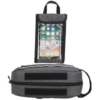 Чанта за мотор, чанта за съхранение, практичен отразяваща ефект, TPU, високо-чувствителен сензорен екран, плат Оксфорд за притежателя на телефона, за велосипеди